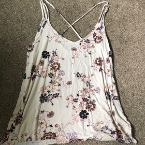 american eagle floral tank